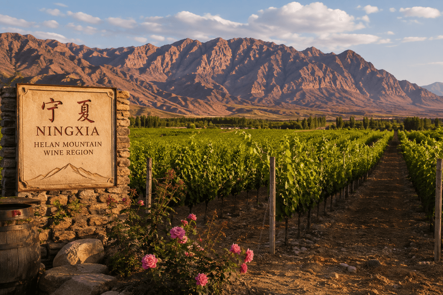 China wine region